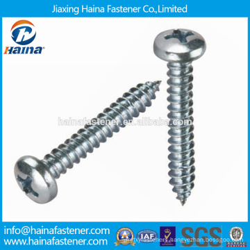 China Supplier Stock DIN7972 stainless steel Slotted countersunk head tapping screws